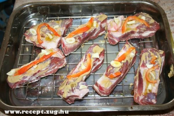 Sült oldalas serzol módra