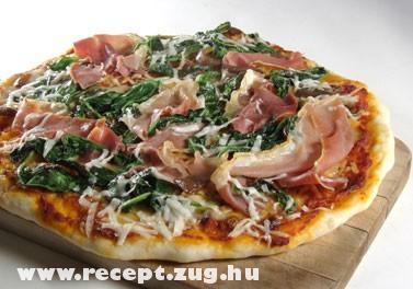 Pizza la prosciutto - eredeti olasz recept