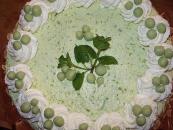 Zöldborsó torta